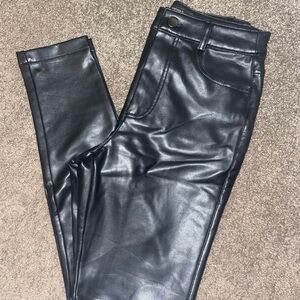 Forever 21 Black Faux Leather Pants